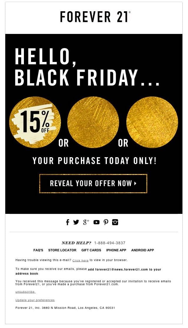 Black Friday Emails By SmartrMail